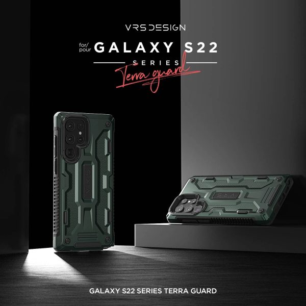 Galaxy S22 Ultra Terra Guard Rugged Dual Guard Case by VRS Design - Green - Image 9
