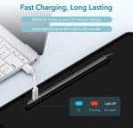 ESR Stylus Pen for iPad, Touch Screen Stylus, Tilt Sensitivity, Magnetic Attachment, Palm Rejection, Active Pen for iPad 9/8/7/6, iPad Pro 11, iPad Pro 12.9, iPad Mini 6/5, and iPad Air 5/4/3 - Black - Image 7