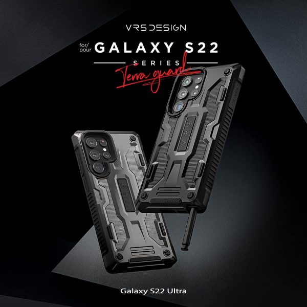 Galaxy S22 Ultra Terra Guard Rugged Dual Guard Case by VRS Design - Black - Image 3