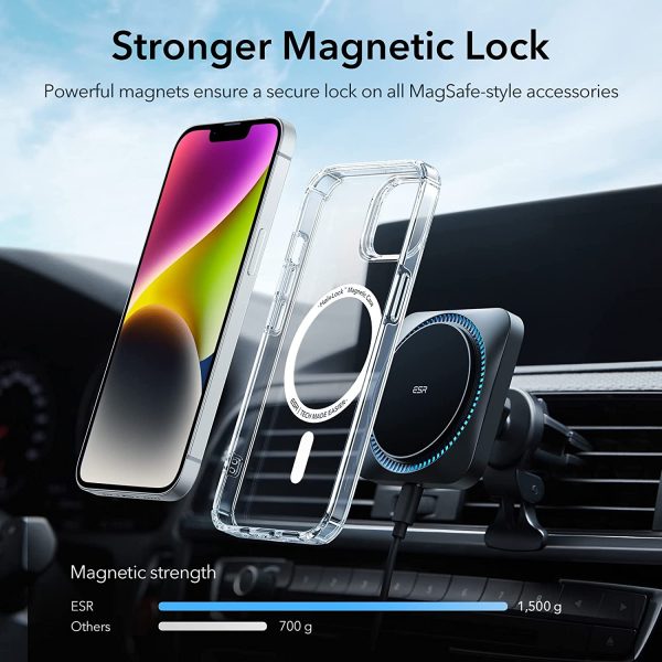 Apple iPhone 14 Plus Krystec Case with Halolock Reduced Yellowing Resistant with Shockproof Military-Grade Protection and Polycarbonate Buttons - Clear - Image 4