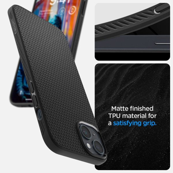 71FZipSw-JL._AC_SL1200_ Apple iPhone 14 Plus Liquid Air Case by Spigen - ACS04891 - Matte Black - Image 4