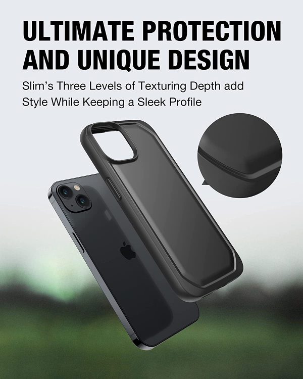 iPhone 14 Plus Raptic Slim Case, Military Grade 6ft Drop Protection, Shockproof, Anti-Yellowing Technology Case -  Black - Image 5