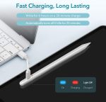 ESR Stylus Pen for iPad, Touch Screen Stylus, Tilt Sensitivity, Magnetic Attachment, Palm Rejection, Active Pen for iPad 9/8/7/6, iPad Pro 11, iPad Pro 12.9, iPad Mini 6/5, and iPad Air 5/4/3, White - Image 7