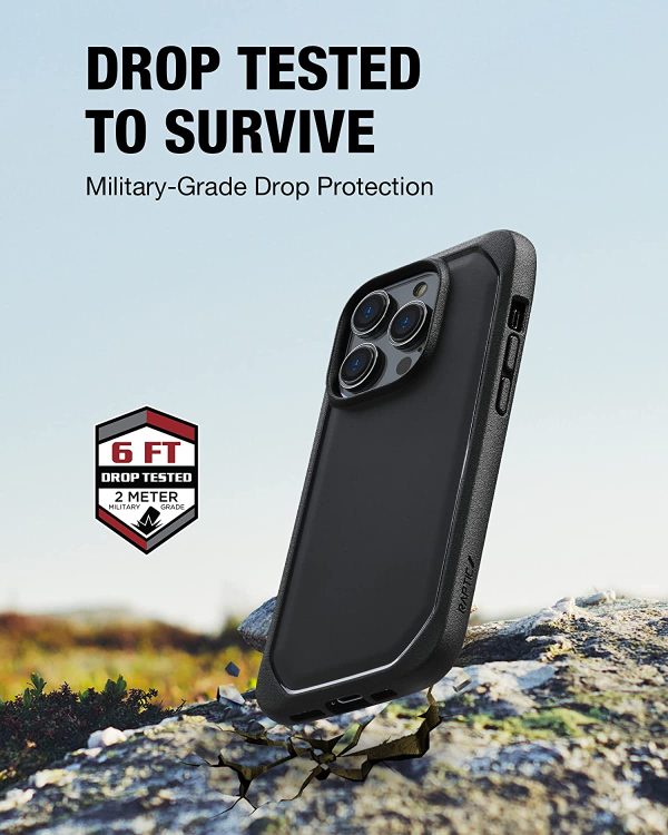 iPhone 14 Pro Max Raptic Slim Case, Military Grade 6ft Drop Protection, Shockproof, Anti-Yellowing Technology Case -  Black - Image 2