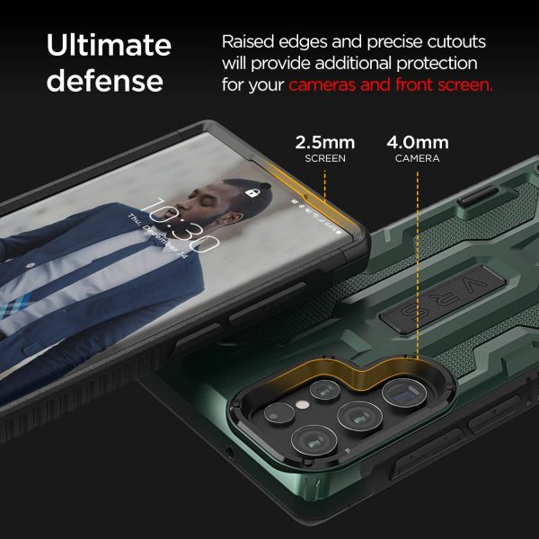 Galaxy S22 Ultra Terra Guard Rugged Dual Guard Case by VRS Design - Green - Image 4