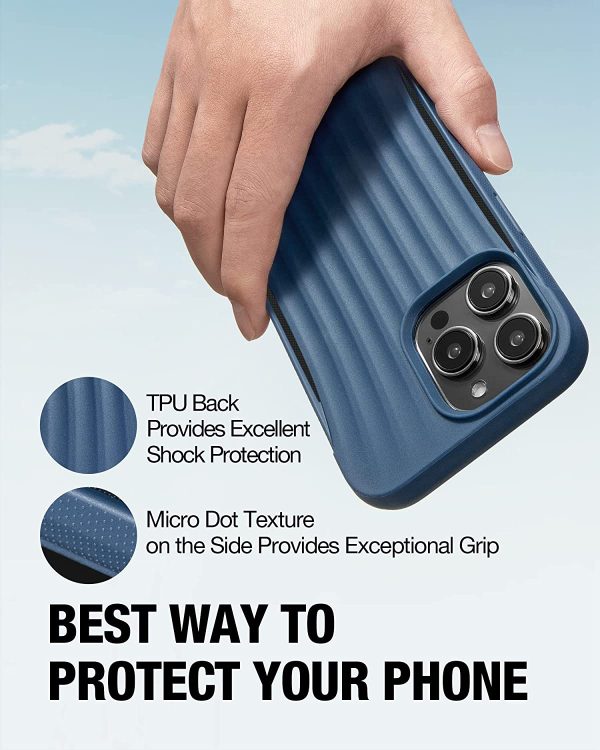 iPhone 14 Pro Raptic Clutch Case, Military Grade 10ft Drop Protection Case - Blue - Image 2