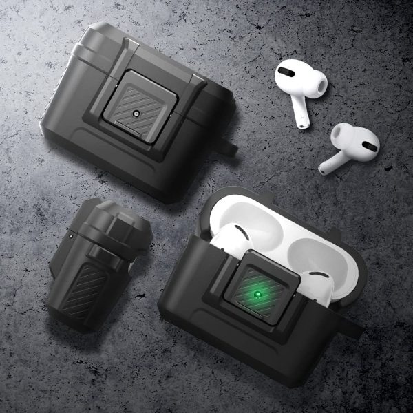 Apple AirPods Pro (2019) Case Spigen LockFit with Secure Lock Clip Matte Black - ACS04755 - Image 7