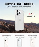 iPhone 14 Pro Raptic Clutch Case, Military Grade 10ft Drop Protection Case - Clear - Image 3