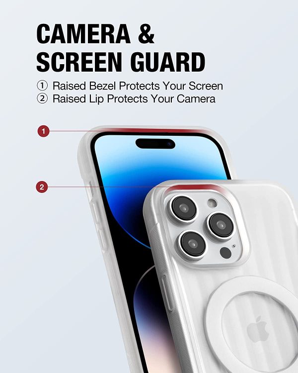 iPhone 14 Pro Raptic Clutch Magsafe Case, Military Grade 10ft Drop Protection Case - Clear - Image 2