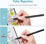 ESR Stylus Pen for iPad, Touch Screen Stylus, Tilt Sensitivity, Magnetic Attachment, Palm Rejection, Active Pen for iPad 9/8/7/6, iPad Pro 11, iPad Pro 12.9, iPad Mini 6/5, and iPad Air 5/4/3 - Black - Image 6