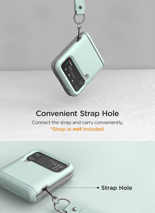 Galaxy Z Flip 4 Modern Case with Semi-Auto Hinge by VRS Design - Marine Green - Image 7