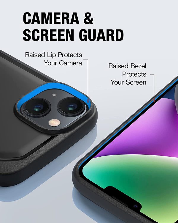 iPhone 14 Plus Raptic Slim Case, Military Grade 6ft Drop Protection, Shockproof, Anti-Yellowing Technology Case -  Black - Image 4