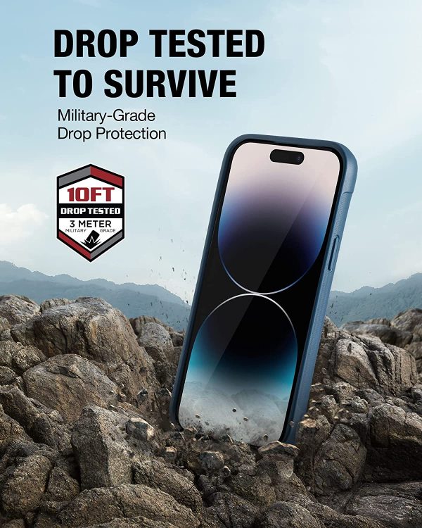 iPhone 14 Pro Raptic Clutch Case, Military Grade 10ft Drop Protection Case - Blue - Image 4