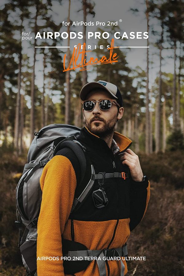 81iHOgSKchL._AC_SL1500_ AirPods Pro 2 (2022) Terra Guard Ultimate Case by VRS Design - Metal Black - Image 6