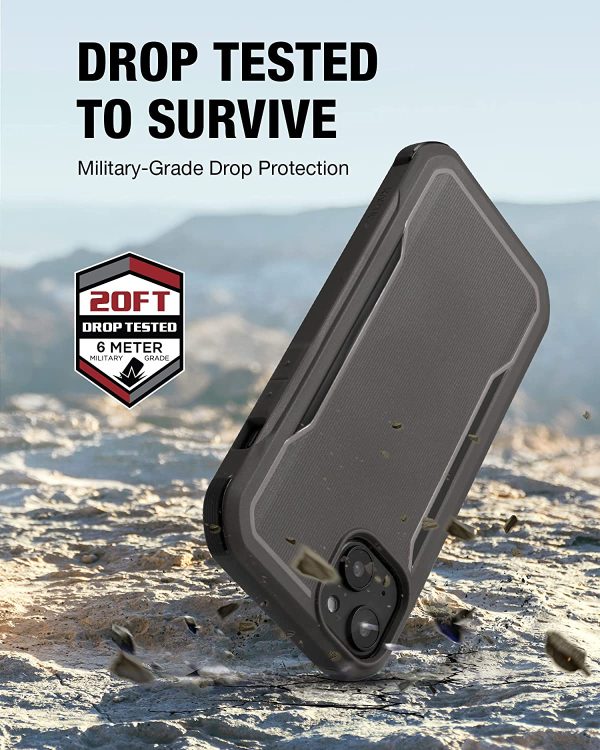 iPhone 14 Raptic Fort Magsafe Case, Military Grade 20ft Drop Protection Case - Charcoal - Image 5