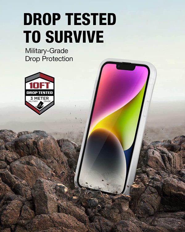 iPhone 14 Plus Raptic Clutch Case, Military Grade 10ft Drop Protection Case - Clear - Image 5