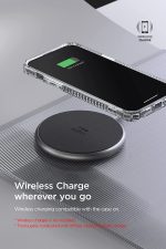 iPhone 14 Pro Terra Guard Crystal Case Non-Slip Grip Case, Clear but Sturdy Case with Tempered Glass Screen and Camera Protector By VRS Design - Clear - Image 7