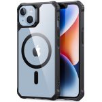 Apple iPhone 14 Plus Air Armor Rugged TPU Case with Halolock Magnetic Ring for MagSafe Enabled Charging - Clear Black