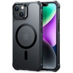 Apple iPhone 14 Plus Air Armor Rugged TPU Case with Halolock Magnetic Ring for MagSafe Enabled Charging - Frosted Black