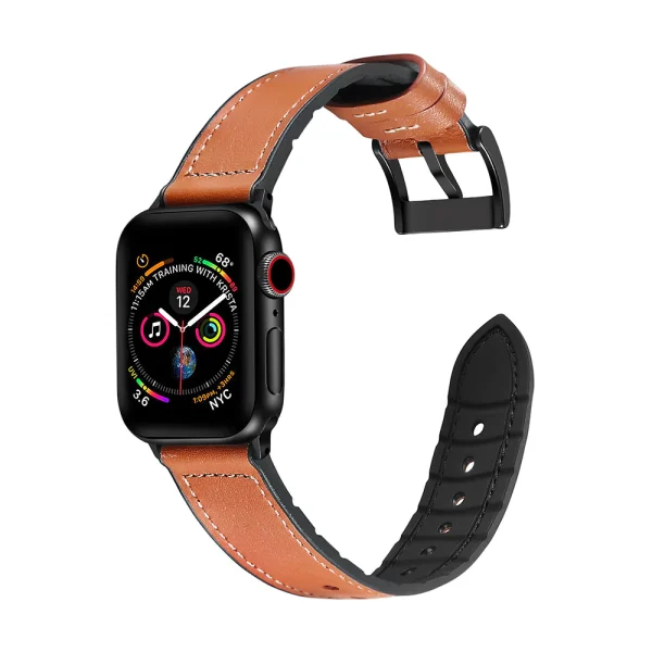 GentryLeatherBand-CoffeeBrown-1_2048x JCPAL Gentry Premium Leather Band for Apple Watch 38 / 40 / 41 mm - Coffee Brown - JCP3948 - Image 1