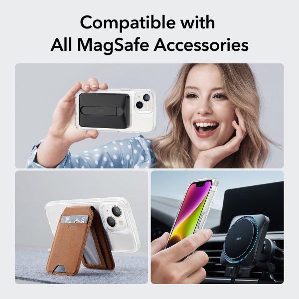 Apple iPhone 14 Plus Classic Hybrid Magnetic Case with HaloLock MagSafe enabled, Shockproof Military-Grade Protection, Scratch-Resistant Back - Clear - Image 8