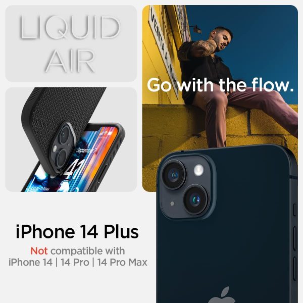 Screenshot 2022-10-04 at 1.29.25 PM Apple iPhone 14 Plus Liquid Air Case by Spigen - ACS04891 - Matte Black - Image 7