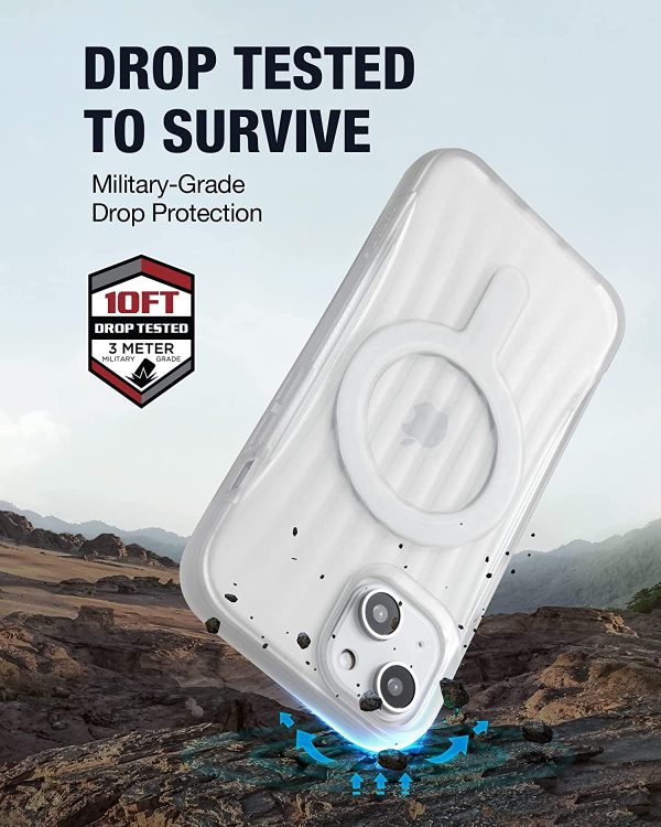 iPhone 14 Plus Raptic Clutch Magsafe Case, Military Grade 10ft Drop Protection Case - Clear - Image 4