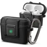 Apple AirPods Pro (2019) Case Spigen LockFit with Secure Lock Clip Matte Black - ACS04755