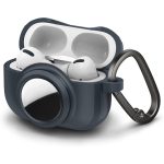 Apple AirPods Pro (2019) Case Tag Armor Duo Designed for Airpods Pro Case and AirTag Case Cover with Keychain - Metal Slate - ACS04390