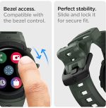 Galaxy Watch 5 / Galaxy Watch 4 Band & Case for 44 mm Rugged Armor Pro - ACS05395 - Military Green - Image 2