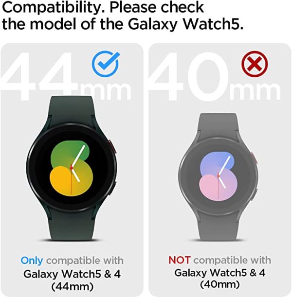 compatibility Galaxy Watch 5 / Galaxy Watch 4 Band & Case for 44 mm Rugged Armor Pro - ACS05395 - Military Green - Image 4
