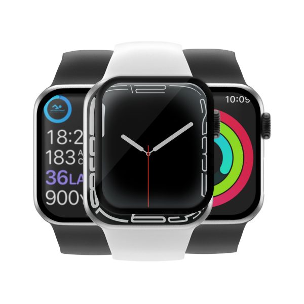 JCPAL Armor 3D Glass Protector Apple Watch 9 / 8 / 7 45 mm - Clear - JCP1073 - Image 5