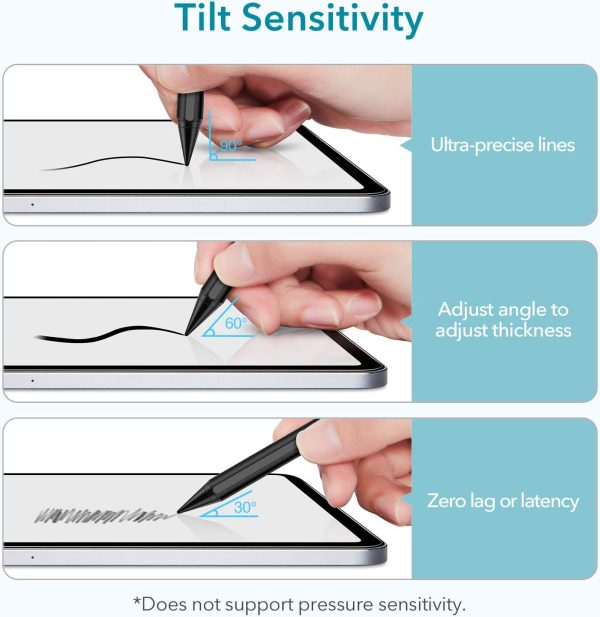 ESR Stylus Pen for iPad, Touch Screen Stylus, Tilt Sensitivity, Magnetic Attachment, Palm Rejection, Active Pen for iPad 9/8/7/6, iPad Pro 11, iPad Pro 12.9, iPad Mini 6/5, and iPad Air 5/4/3 - Black - Image 8