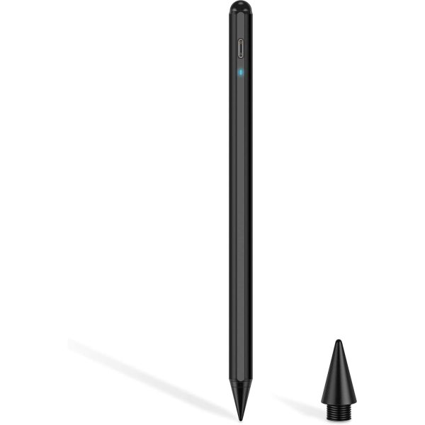 ESR Stylus Pen for iPad, Touch Screen Stylus, Tilt Sensitivity, Magnetic Attachment, Palm Rejection, Active Pen for iPad 9/8/7/6, iPad Pro 11, iPad Pro 12.9, iPad Mini 6/5, and iPad Air 5/4/3 - Black - Image 1