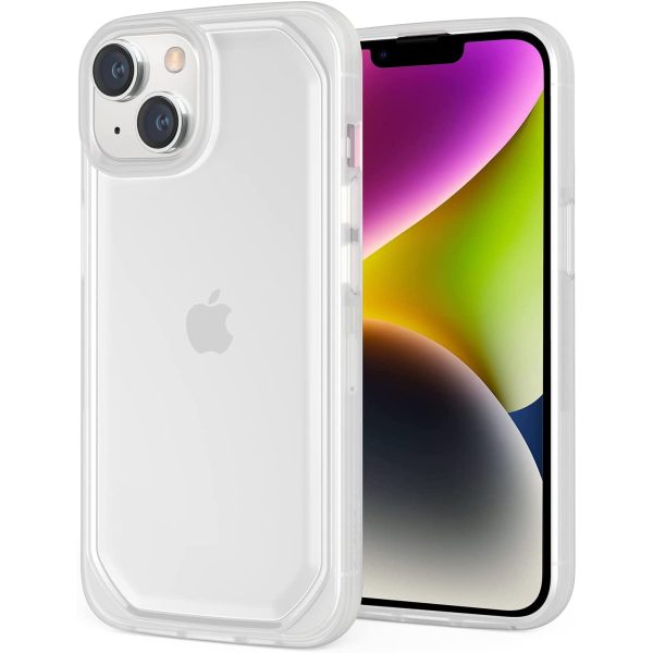 iphone 14 raptic slim clear iPhone 14 Raptic Slim Case, Military Grade 6ft Drop Protection, Shockproof, Anti-Yellowing Technology Case - Matte Clear - Image 1