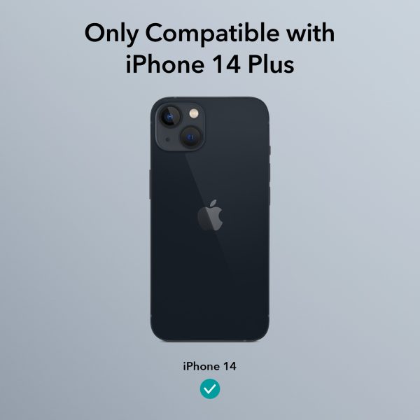 Apple iPhone 14 Plus Air Armor Rugged TPU Case with Halolock Magnetic Ring for MagSafe Enabled Charging - Frosted Black - Image 2