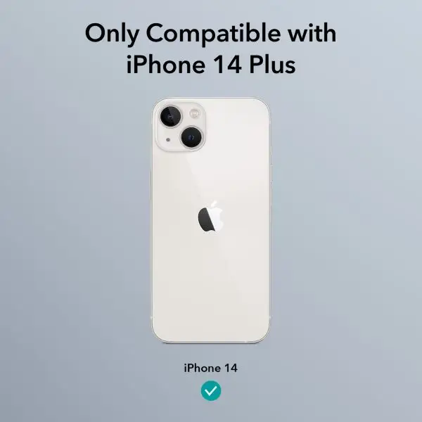 Apple iPhone 14 Plus Air Armor Rugged TPU Case with Halolock Magnetic Ring for MagSafe Enabled Charging - Clear - Image 2