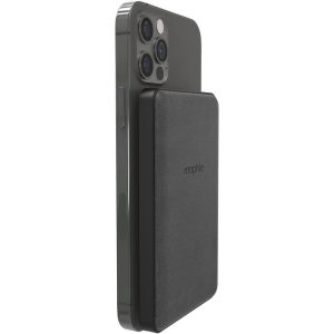 mophie Snap+ Juice Pack Mini - Wireless Portable Magnetic Charger with 5000 mAh Internal Battery, Compatible with MagSafe & Qi-Enabled Smartphones - Black