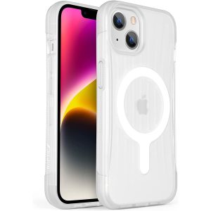 iPhone 14 Plus Raptic Clutch Magsafe Case, Military Grade 10ft Drop Protection Case - Clear