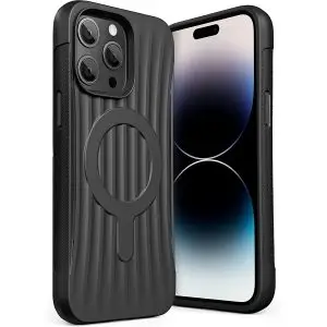 iPhone 14 Pro Raptic Clutch Magsafe Case, Military Grade 10ft Drop Protection Case - Black