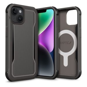 iPhone 14 Raptic Fort Magsafe Case, Military Grade 20ft Drop Protection Case - Charcoal