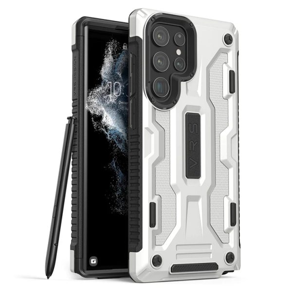 Galaxy S22 Ultra Terra Guard Rugged Dual Guard Case by VRS Design - White - Image 1