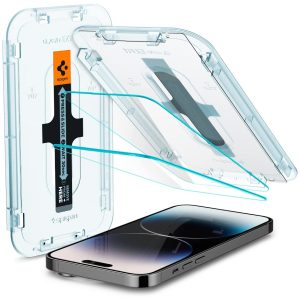 Apple iPhone 14 Pro EZ Fit Screen Protector Case Friendly by Spigen - 2 PACK - AGL05214