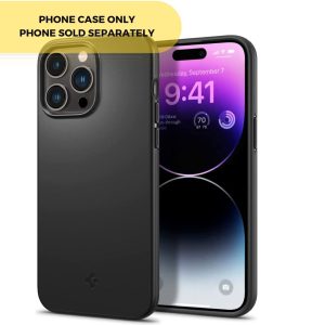 Apple iPhone 14 Pro Max Thin Fit Slim Case by Spigen - ACS04766 - Matte Black