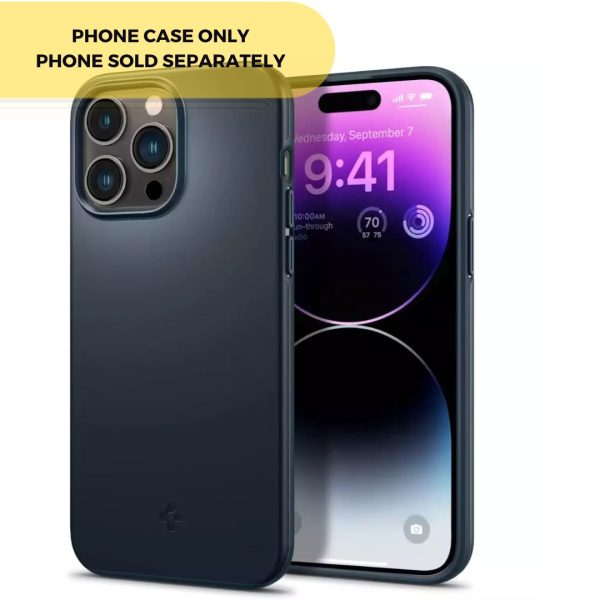 Apple iPhone 14 Pro Max Thin Fit Slim Case by Spigen - ACS04768 - Metal Slate - Image 1