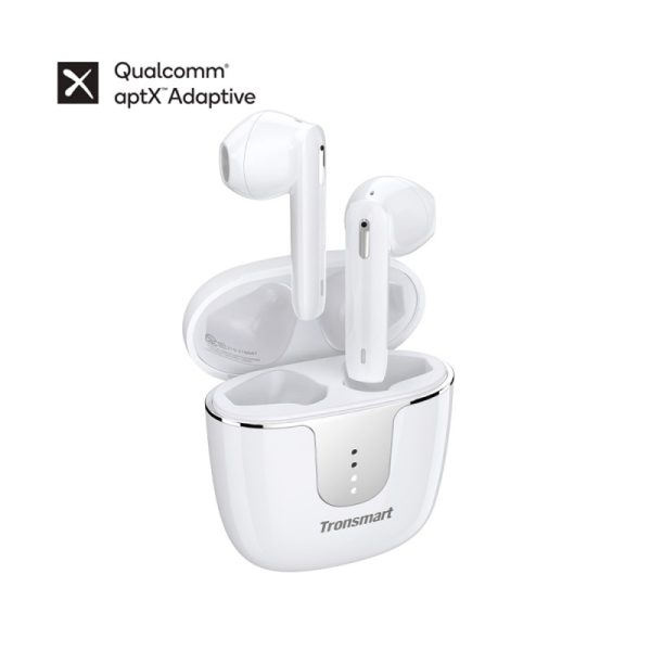 tronsmart-onyx-ace-pro-true-wireless-earphones Tronsmart Onyx Ace Pro True Wireless Earphones with Cutting-edge Qualcomm® Chip, Qualcomm® aptX™ Adaptive codec, Crystal Clear Call, Up to 27 Hours of Playtime, Gaming Mode & One-key Recovery - White - Image 1