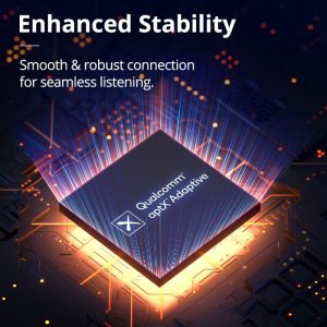 Tronsmart Onyx Ace Pro True Wireless Earphones with Cutting-edge Qualcomm® Chip, Qualcomm® aptX™ Adaptive codec, Crystal Clear Call, Up to 27 Hours of Playtime, Gaming Mode & One-key Recovery - Black - Image 2