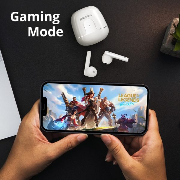 tronsmart-onyx-ace-pro-true-wireless-earphones5 Tronsmart Onyx Ace Pro True Wireless Earphones with Cutting-edge Qualcomm® Chip, Qualcomm® aptX™ Adaptive codec, Crystal Clear Call, Up to 27 Hours of Playtime, Gaming Mode & One-key Recovery - Black - Image 6