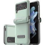 Galaxy Z Flip 4 Modern Case with Semi-Auto Hinge by VRS Design - Marine Green