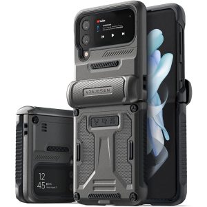 Galaxy Z Flip 4 Ultra Terra Guard Active Case by VRS Design - Metal Black